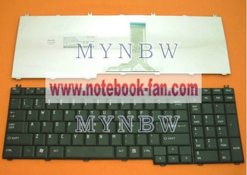 New TOSHIBA P300 L350 L355 L500 Series Keyboard US Black